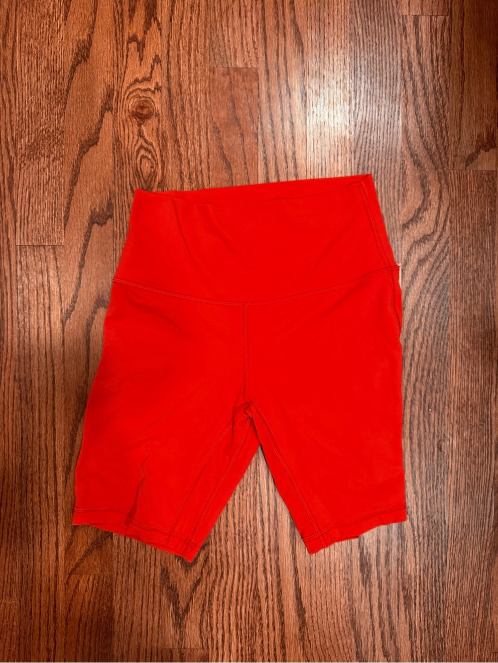 lululemon athletica Vibrant Red High-Rise Bike Shorts